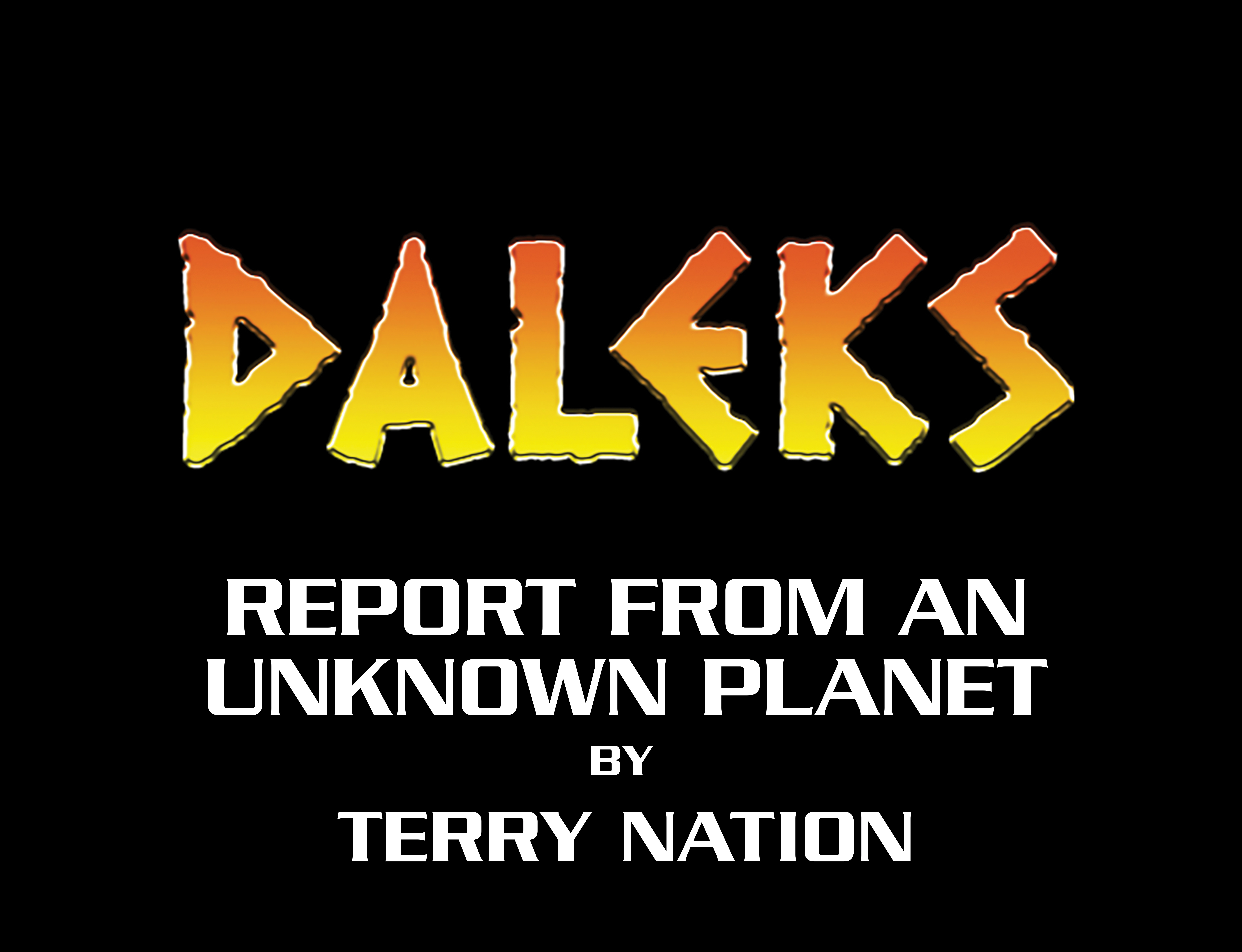 Cover for Report from and Unknown Planet?